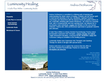 Tablet Screenshot of luminosityhealing.com